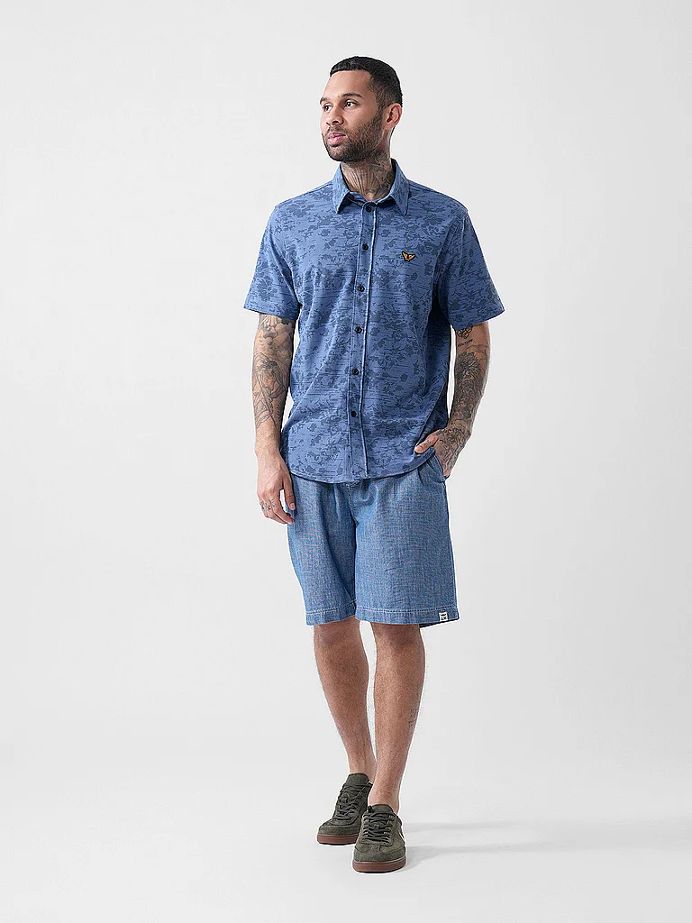 PME Legend Herren Hemd Regular Fit Blau XXL 4